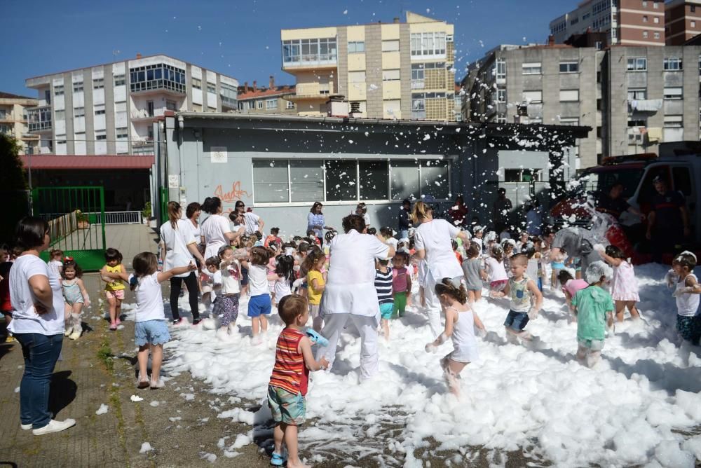 Nieve a las puertas del verano en la guardería