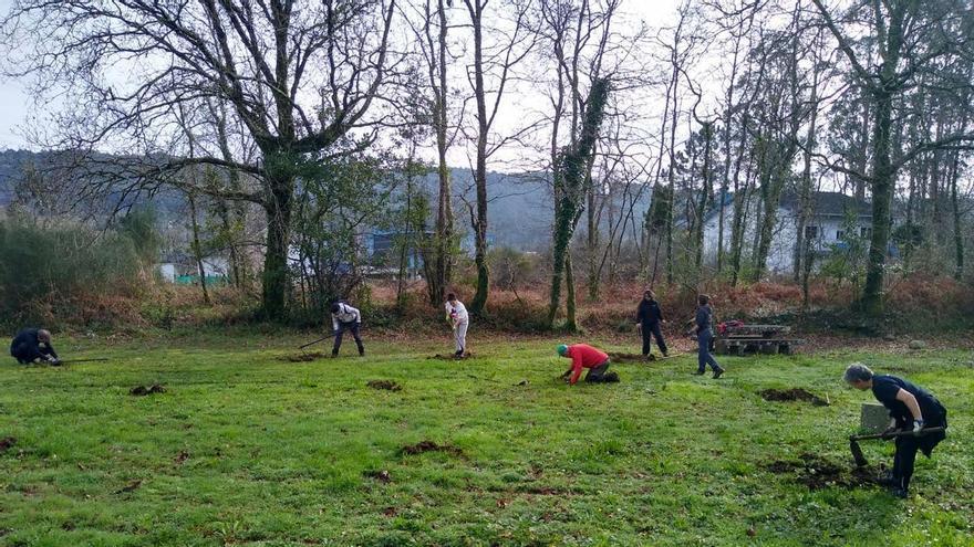 O río Tins de Outes flúe xa entre vinte mil metros cadrados de áreas verdes creadas ou rexeneradas