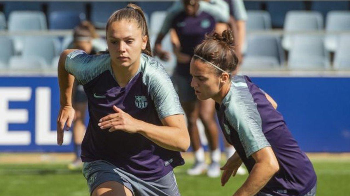 El Barça se entrenó por última vez antes de viajar a Budapest