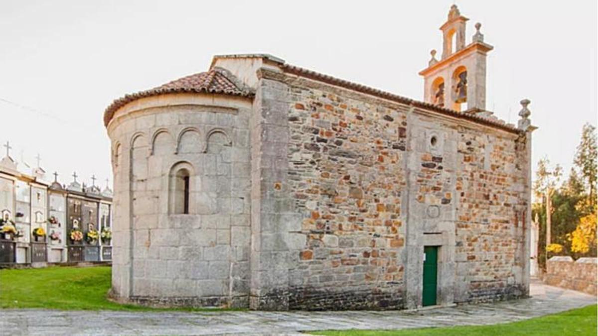 Igrexa de San Xoán de Vilanova, no concello de Miño.
