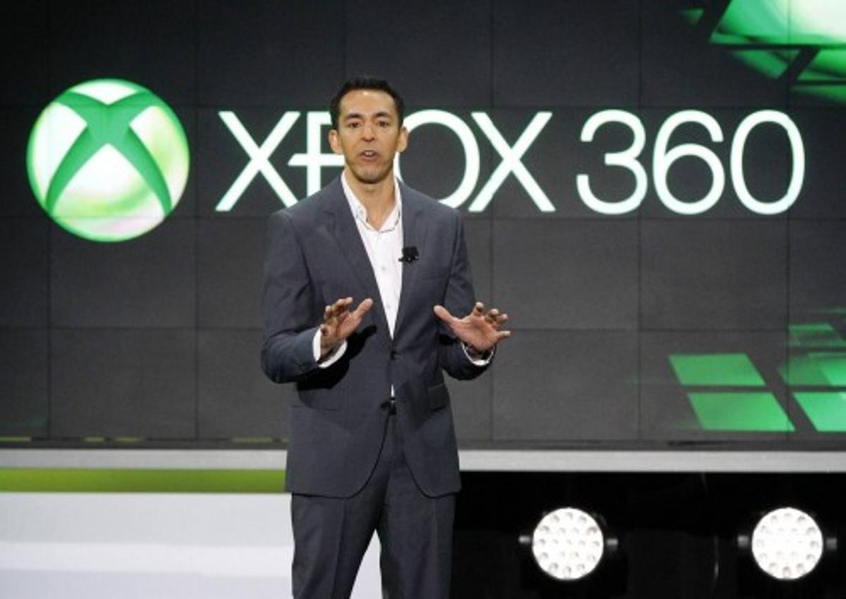 Mehdi, Vice President of Microsoft's Interactive Entertainment Business, speaks during the Xbox E3 Media Briefing at USC's Galen Center in Los Angeles