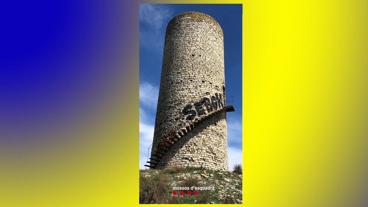 Dos detinguts per pintades al Pilar d’Almenara d’Agramunt (Lleida) Dos detinguts per pintades al Pilar d’Almenara d’Agramunt (Lleida)