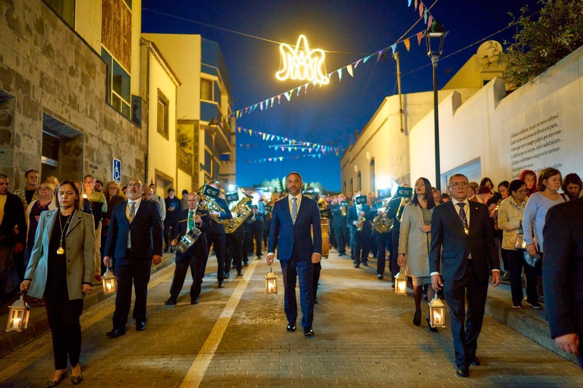 Procesión de la Candelaria en Moya.