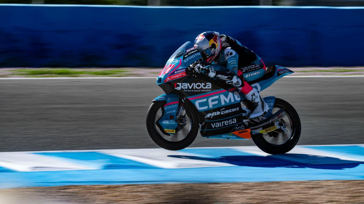 Máximo Quiles fue el mejor de los últimos test de pretemporada de Moto3