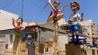 El barrio del Calvario mantiene, un año más, la llama de las fiestas de hogueras en Torrevieja