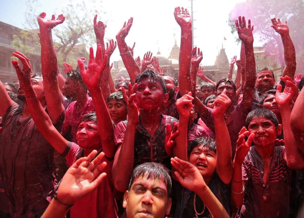 Holi, el festival dels colors, a Kathmandu