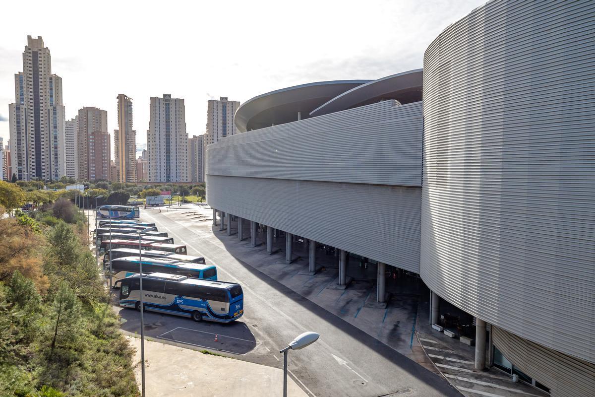 La estación de autobuses de Benidorm.