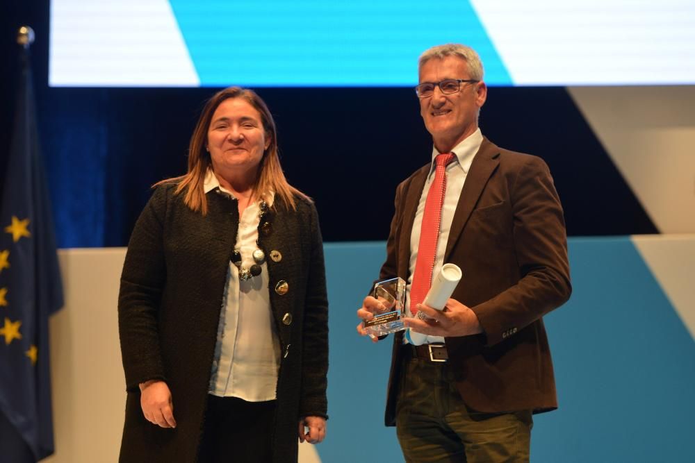 Los premiados, durante la gala // Gustavo Santos