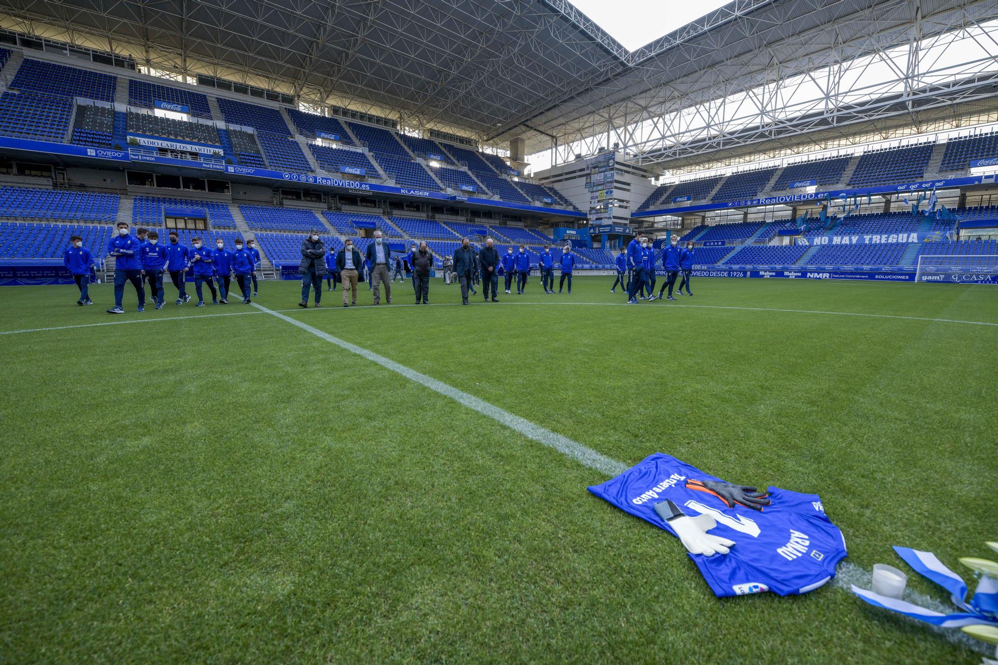 Las imágenes el homenaje a Arnau en el Tartiere