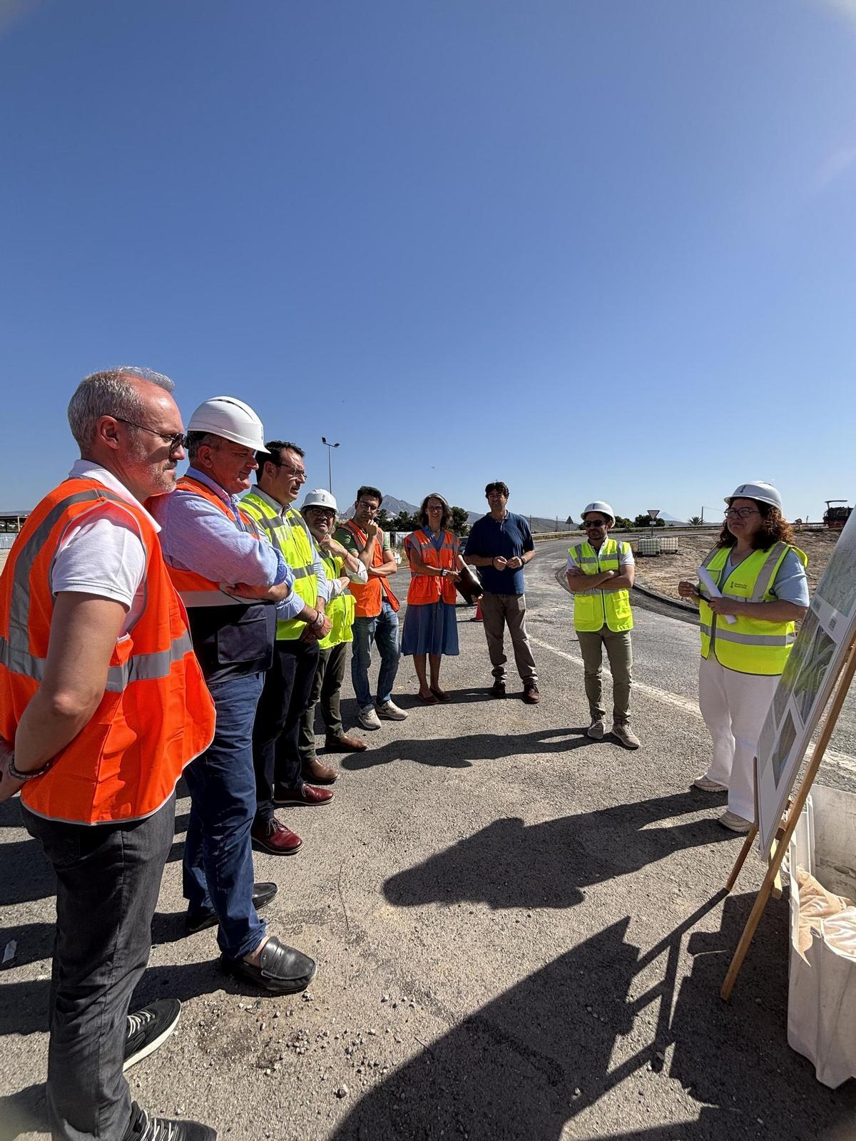 Visita del conseller a las obras