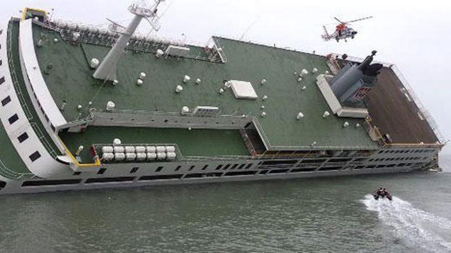 Imagen del ferry surcoreano Sewol.