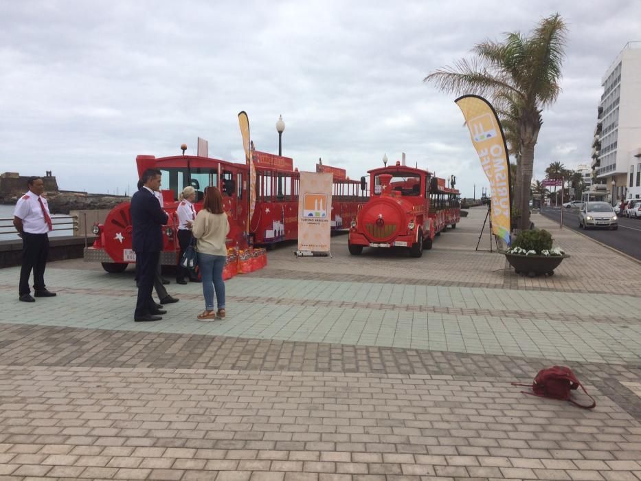 El tren turístico, otra atracción de Arrecife