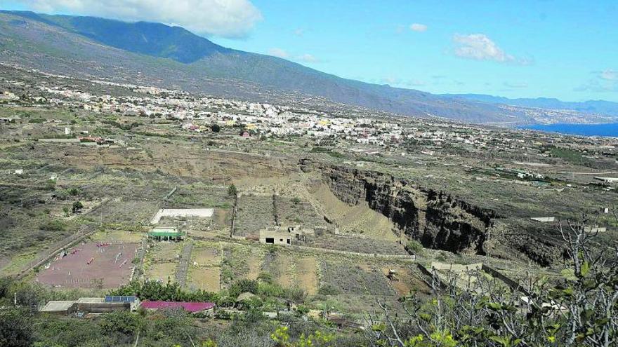 Una de las canteras situadas en los barrancos de Güímar.