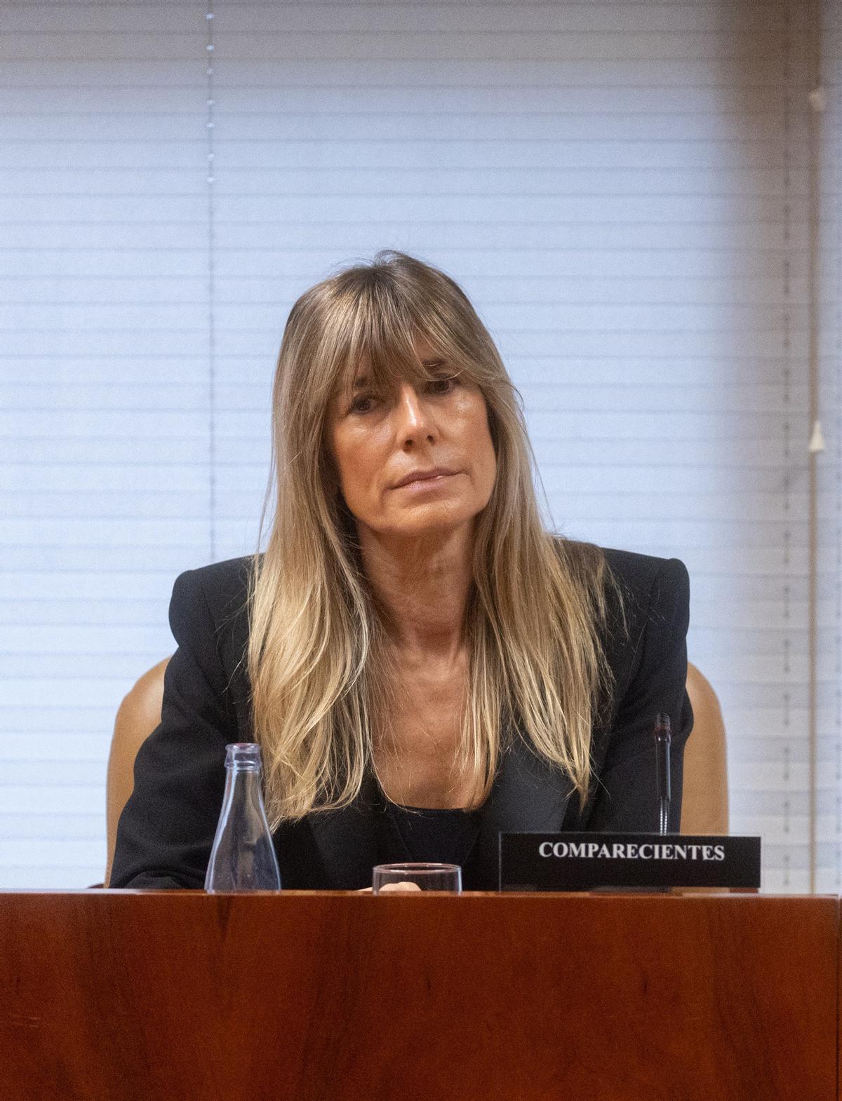 Archivo - La mujer del presidente del Gobierno, Begoña Gómez, durante la Comisión de Investigación sobre programas de cátedras y postgrados de la Universidad Complutense de Madrid y empresas financiadoras, en la Asamblea de Madrid.
