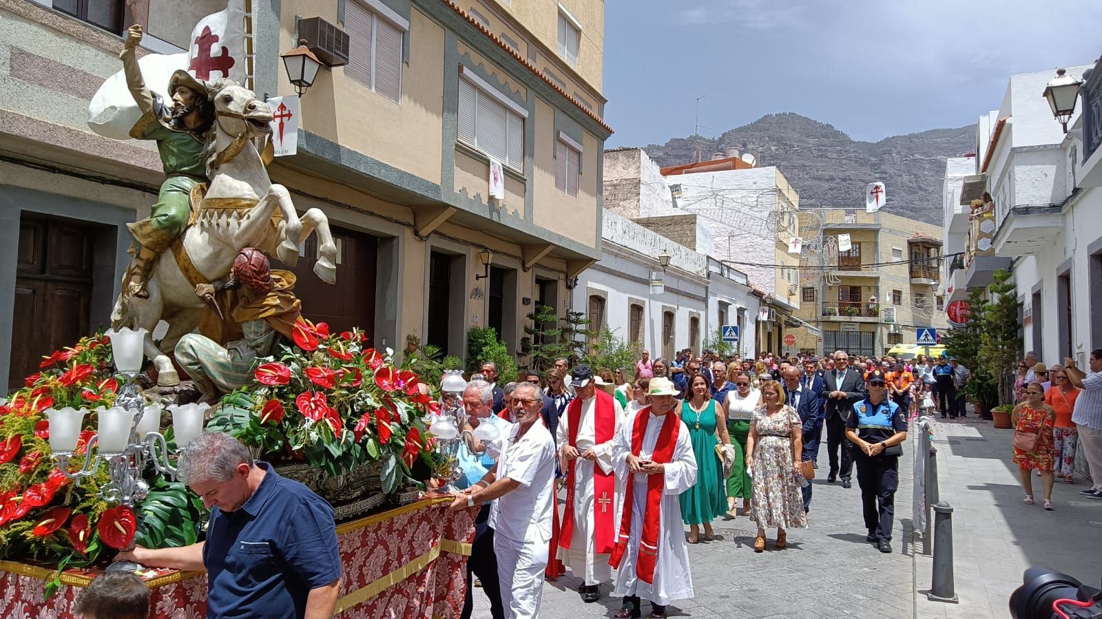 Misa y procesión de Santiago Apóstol en Tunte