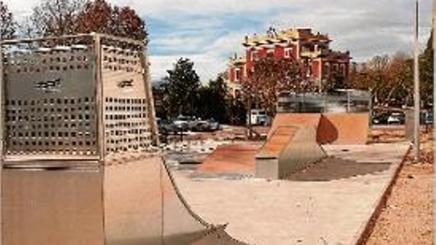 Imatge de l&#039;&quot;skatepark&quot; que prové d&#039;un projecte dels joves de Caldes.