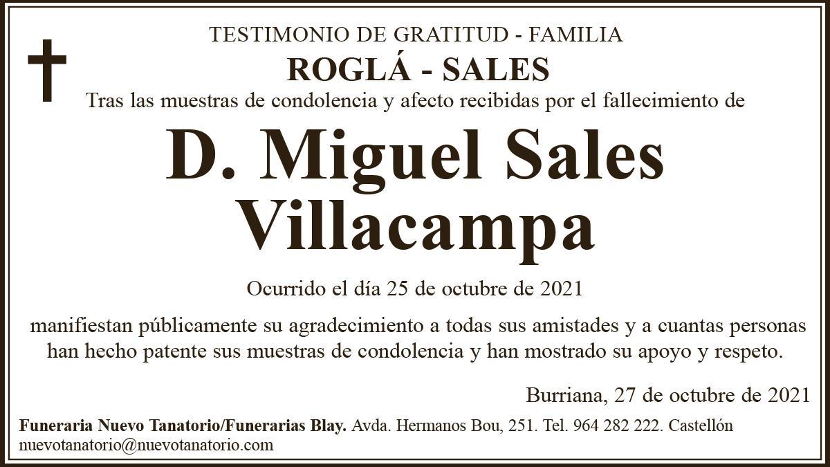 D. Miguel Sales Villacampa