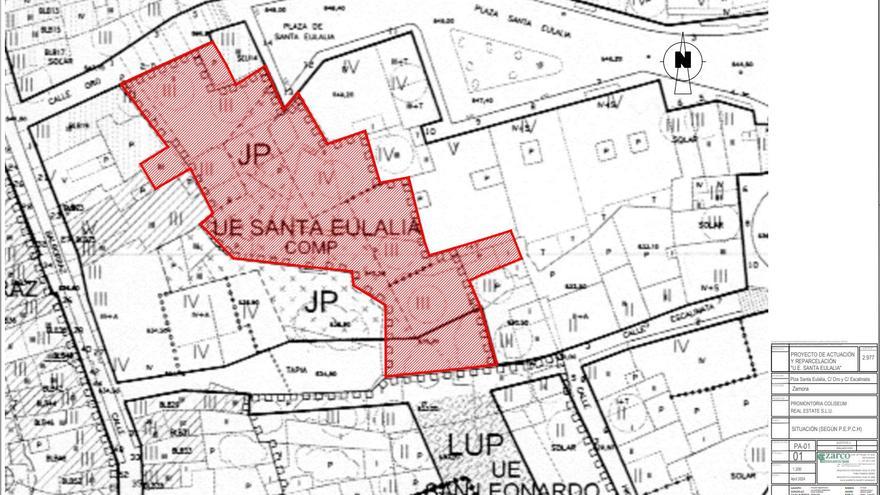 Aprobado con condiciones el proyecto urbanístico de la plaza de Santa Eulalia de Zamora