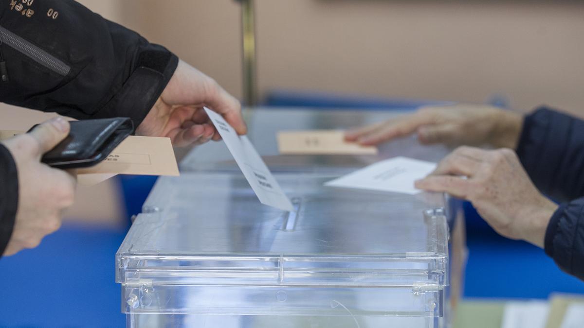 Votación en las elecciones celebradas en el año 2019