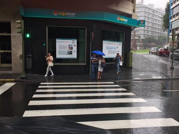 La tromba de agua, en la zona del Puerto