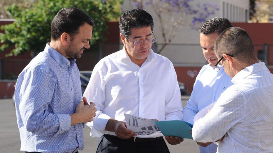 Aarón Afonso (i), Pedro Martín, José Julián Mena y Francisco Marichal.