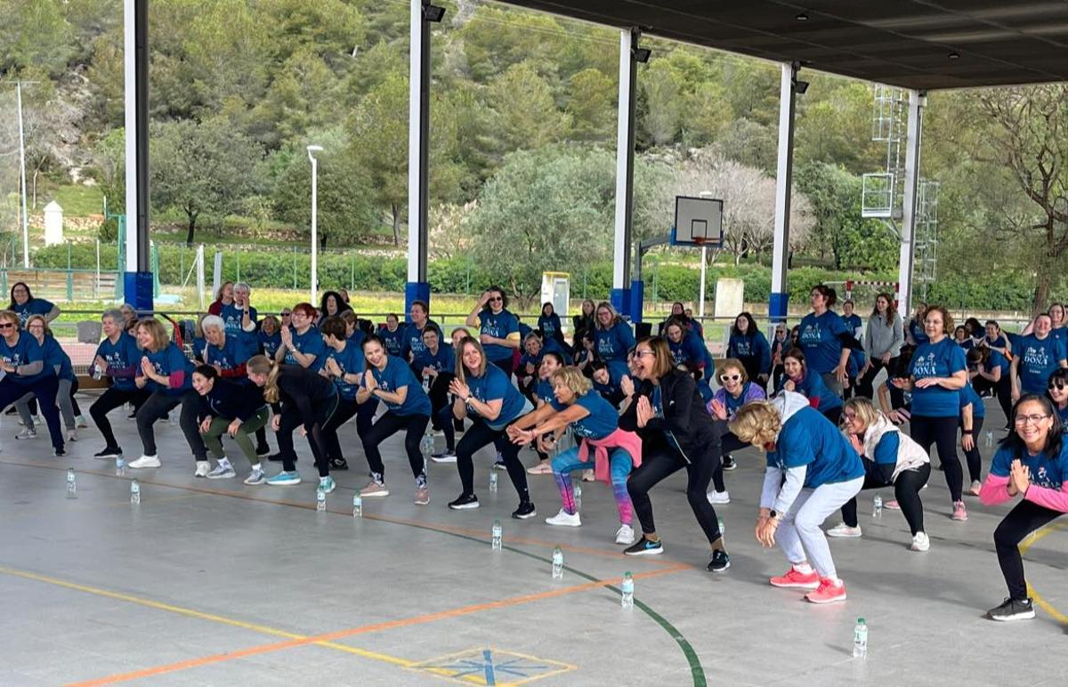 Una imagen del entrenamiento del pasado domingo en Beniopa