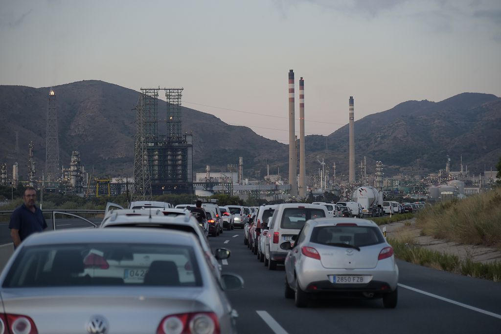 Huelga de los trabajadores de Repsol en Cartagena