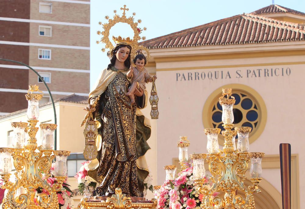 El Perchel, Huelin y la Malagueta celebran las procesiones del Carmen