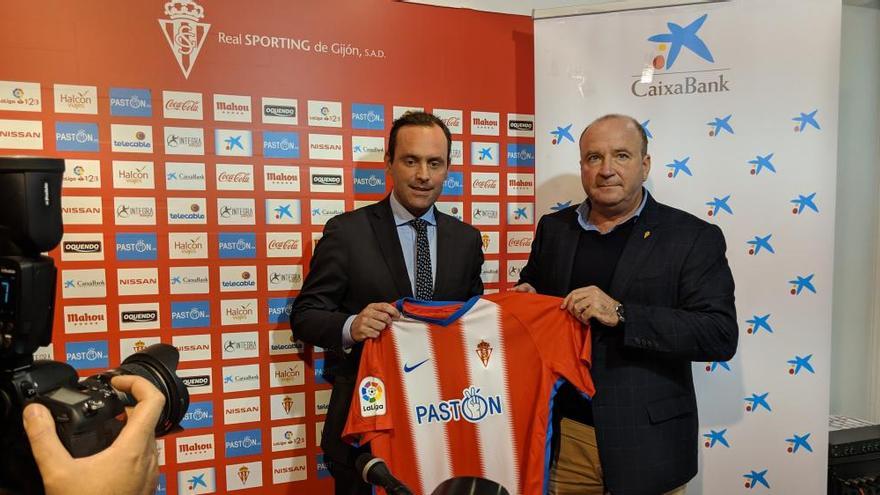 Juan Ignacio Domínguez y Javier Martínez, esta mañana, en Mareo.