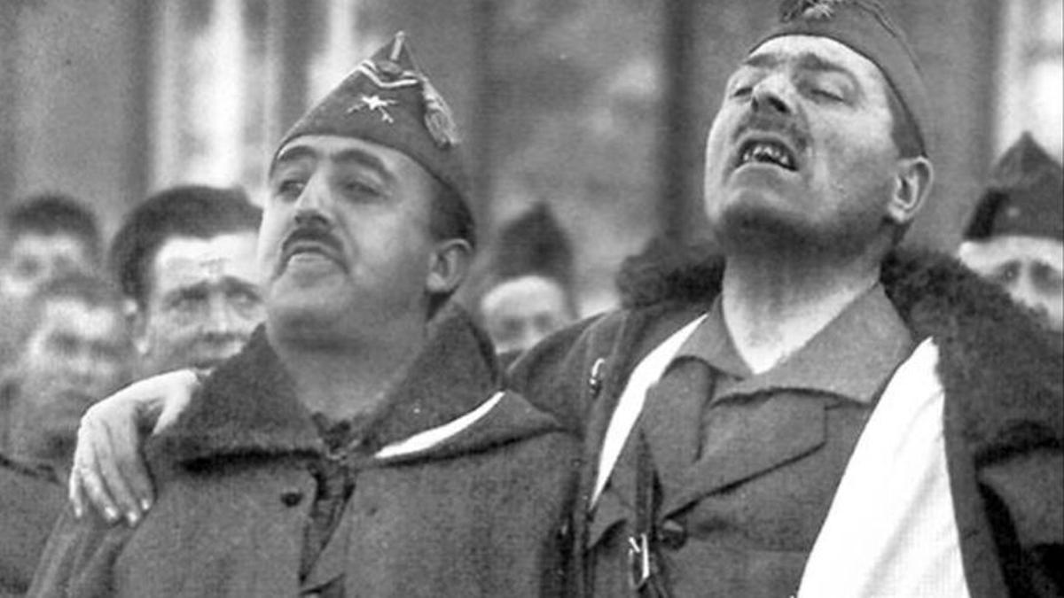 Francisco Franco y José Millán-Astray