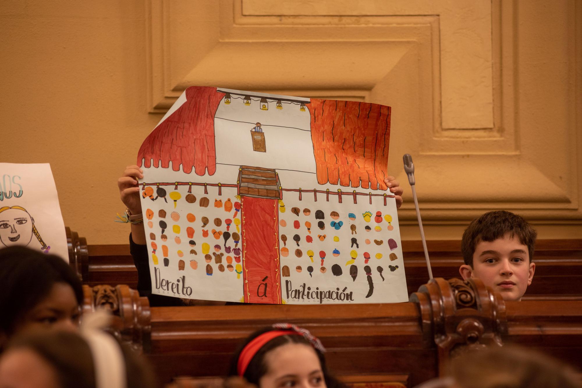 Pleno infantil en María Pita