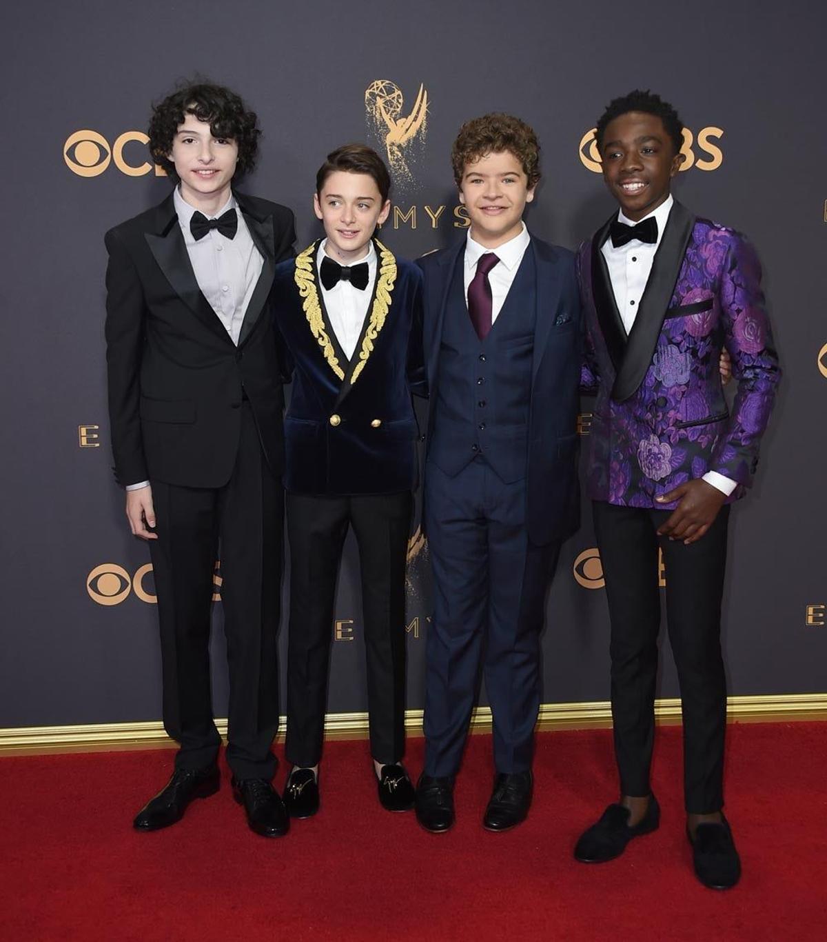 Finn Wolfhard, Noah Schnapp, Gaten Matarazzo y Caleb McLaughlin, los chicos de 'Stranger Things en los Emmy