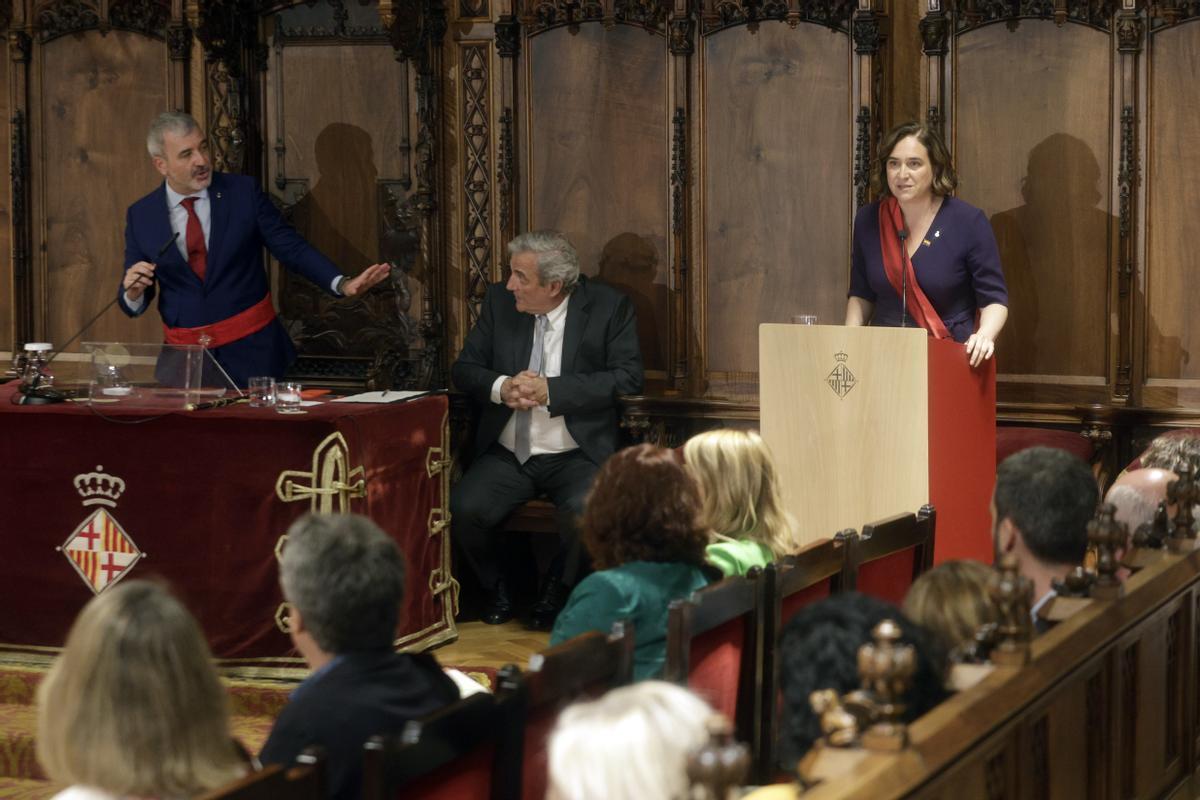 Jaume Collboni y Ada Colau.