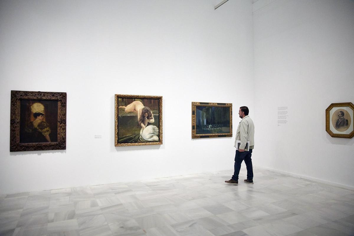 Primera sala de la exposición de Néstor en el Museo Reina Sofía de Madrid.
