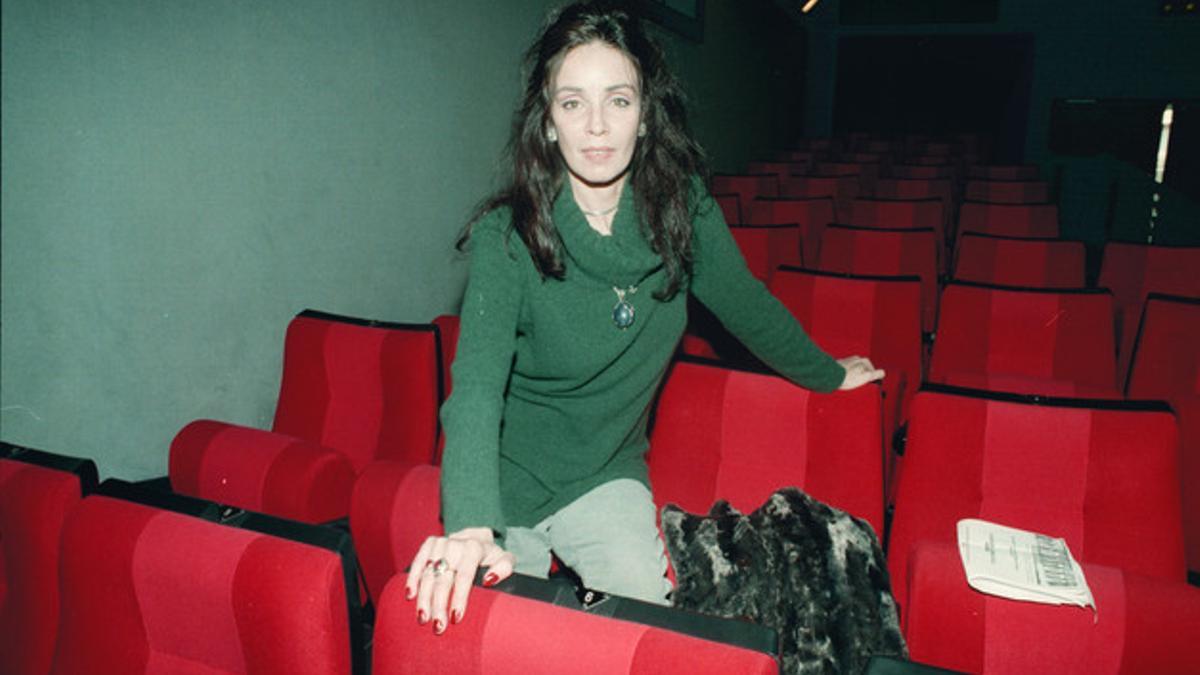 Amparo Muñoz, en 1997, en la presentación de la película 'Familia'.