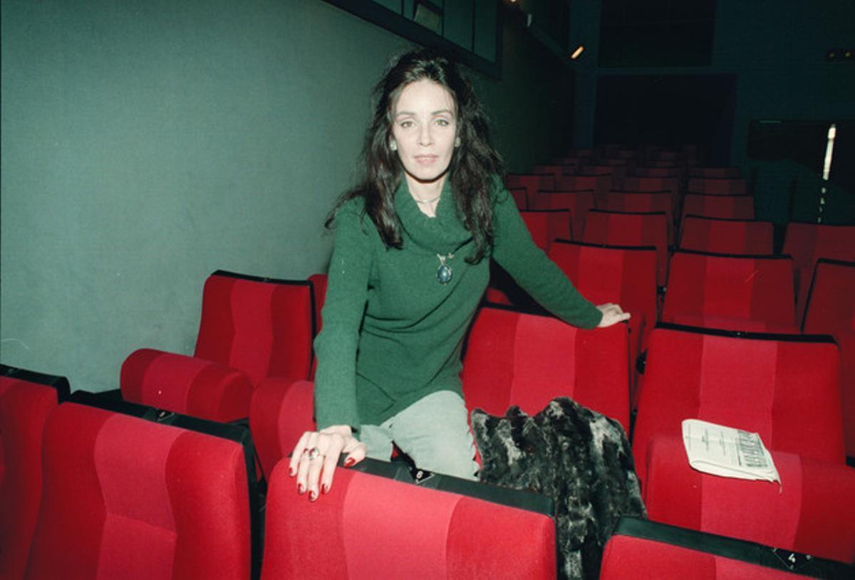 Amparo Muñoz, en 1997, en la presentación de la película 'Familia'.