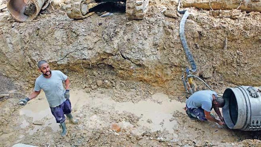 Una avería en una tubería en Génova.