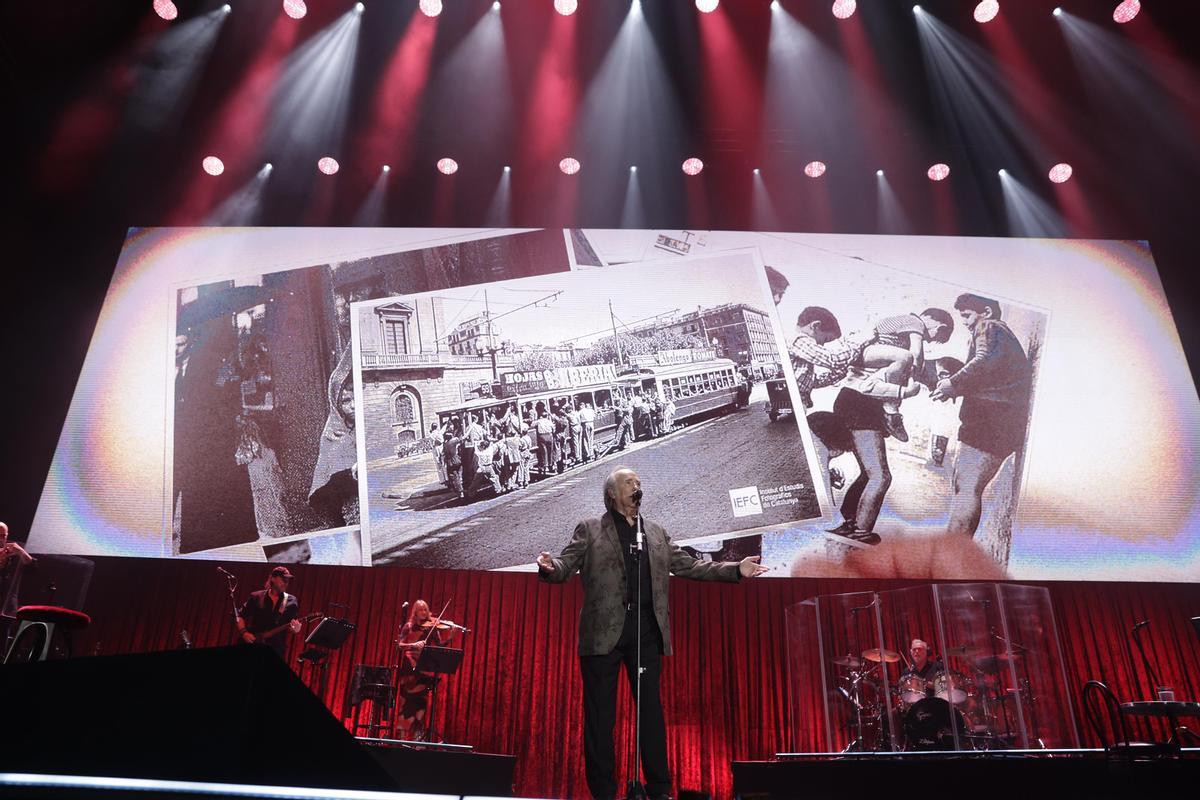 Serrat empieza la despedida en el Palau Sant Jordi.