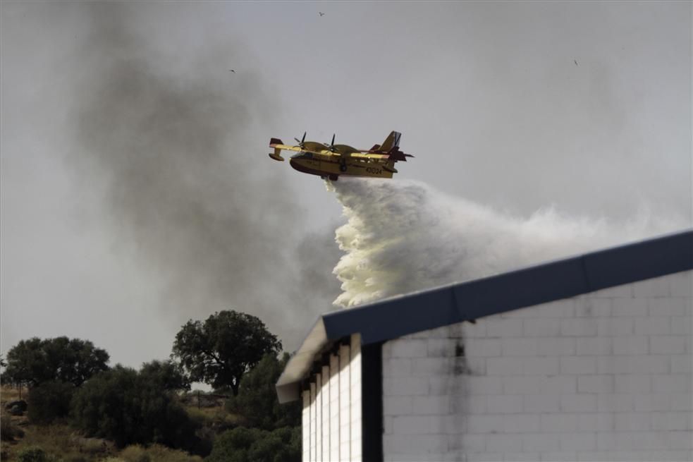 Incendio forestal en Cáceres