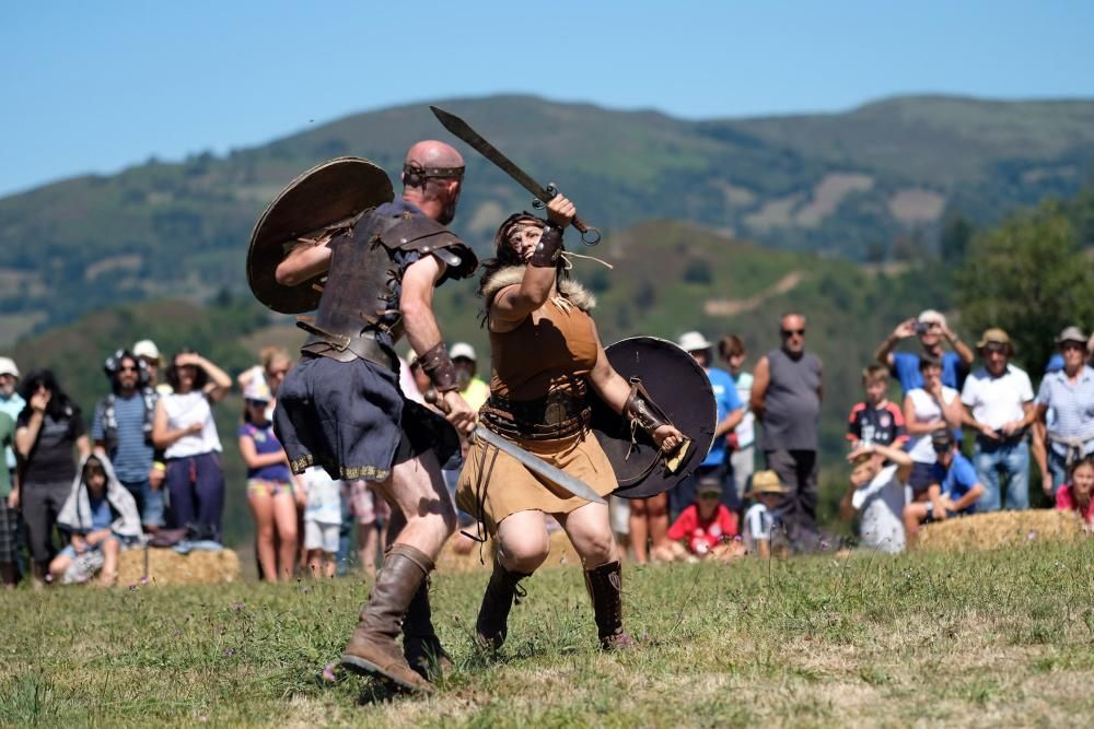 Batalla en la fiesta Astur romana en Carabanzo