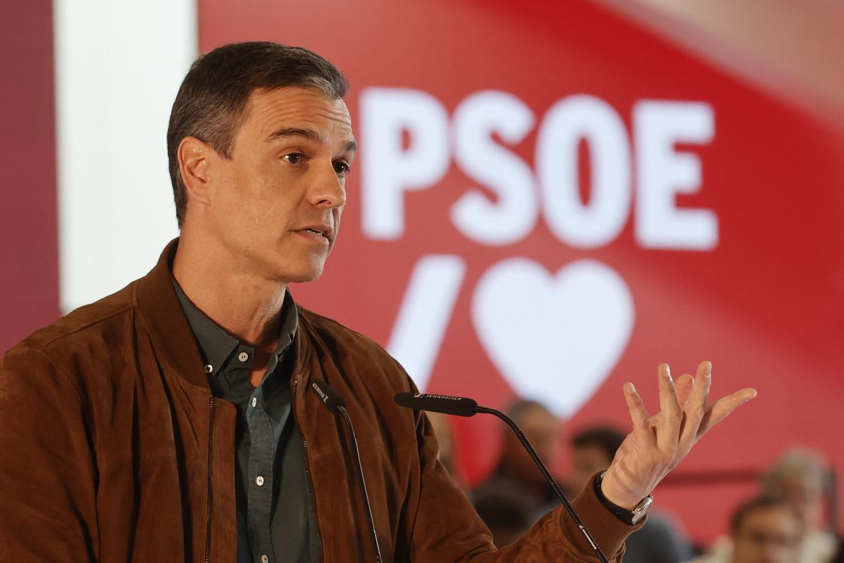 Pedro Sánchez durante la convención del PSOE en Valencia de este fin de semana