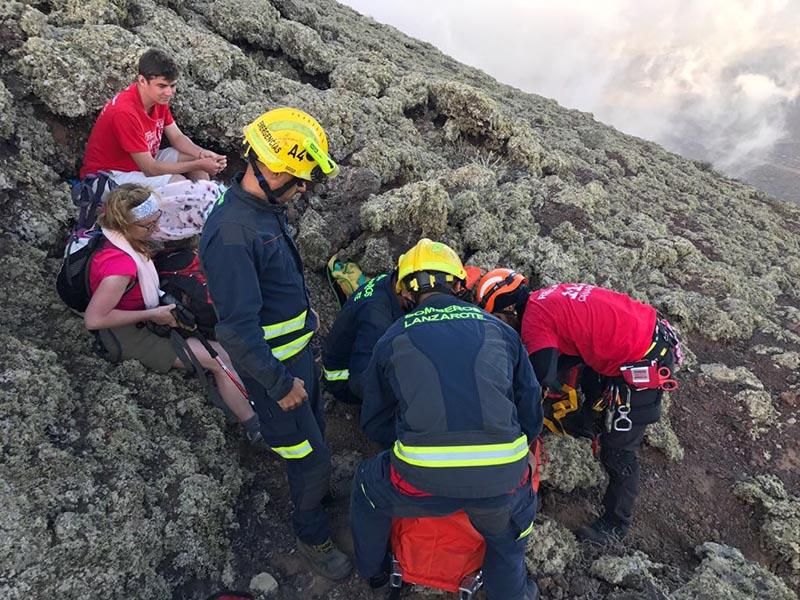 Rescate de cinco horas en Lanzarote