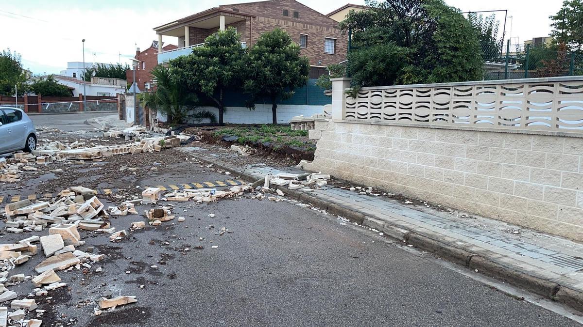 Lluvias intensas en Torredembarra