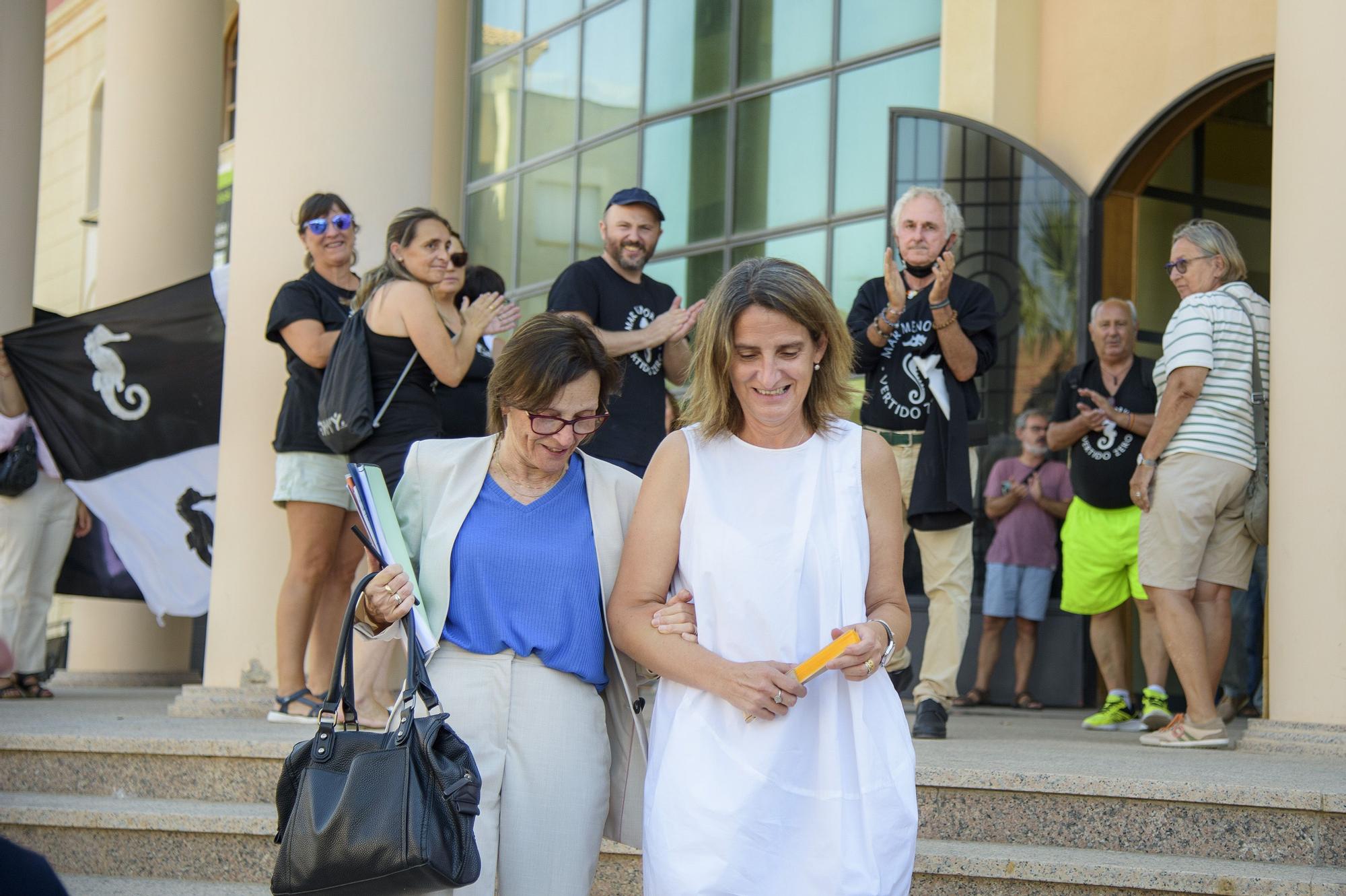 Visita de la ministra Teresa Ribera al Ayuntamiento de Los Alcázares