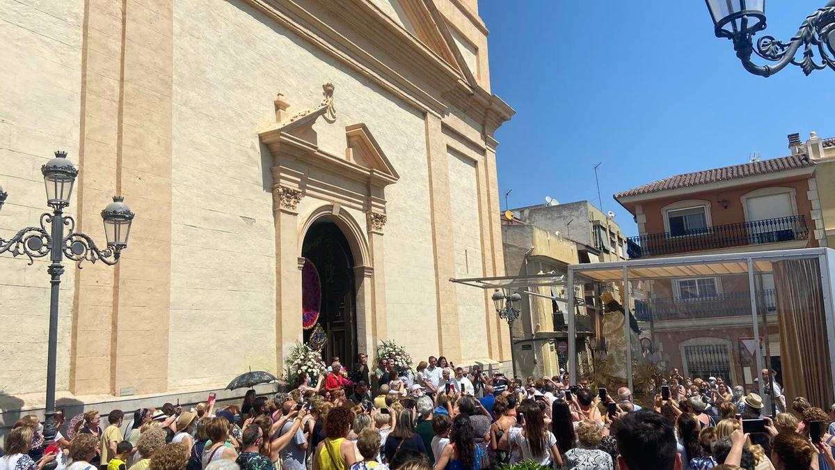 Visita de la Virgen peregrina en 2022.