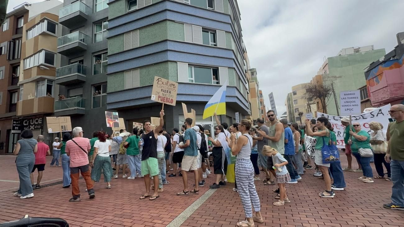 Manifestación en Guanarteme contra la gentrificación y la especulación inmobiliaria
