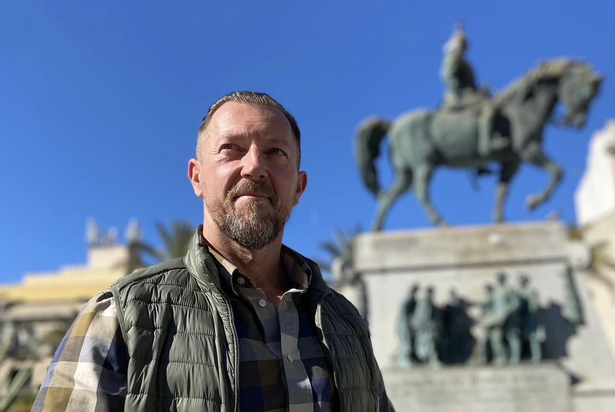 David Morales en Jerez durante una entrevista concedida a Prensa Ibérica.