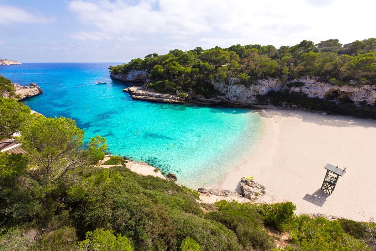 Playa de Cala Llombards Santanyi, Mallorca.