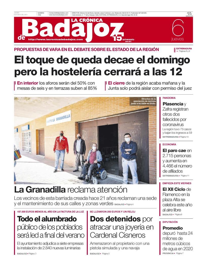 Consulta la portada correspondiente al día 6 de mayo del 2021