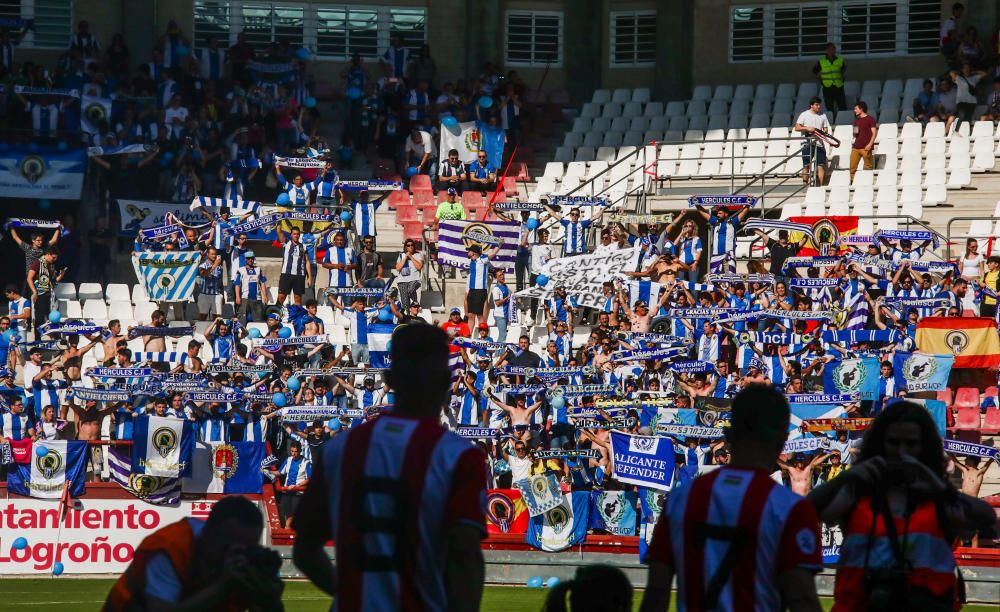 El Hércules empata en Las Gaunas ante el Logroñés y pasa a la final del playoff de ascenso